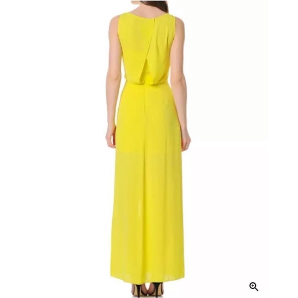 BCBGMaxAzria Koko Yellow Formal Maxi Dress - Picture 2 of 2